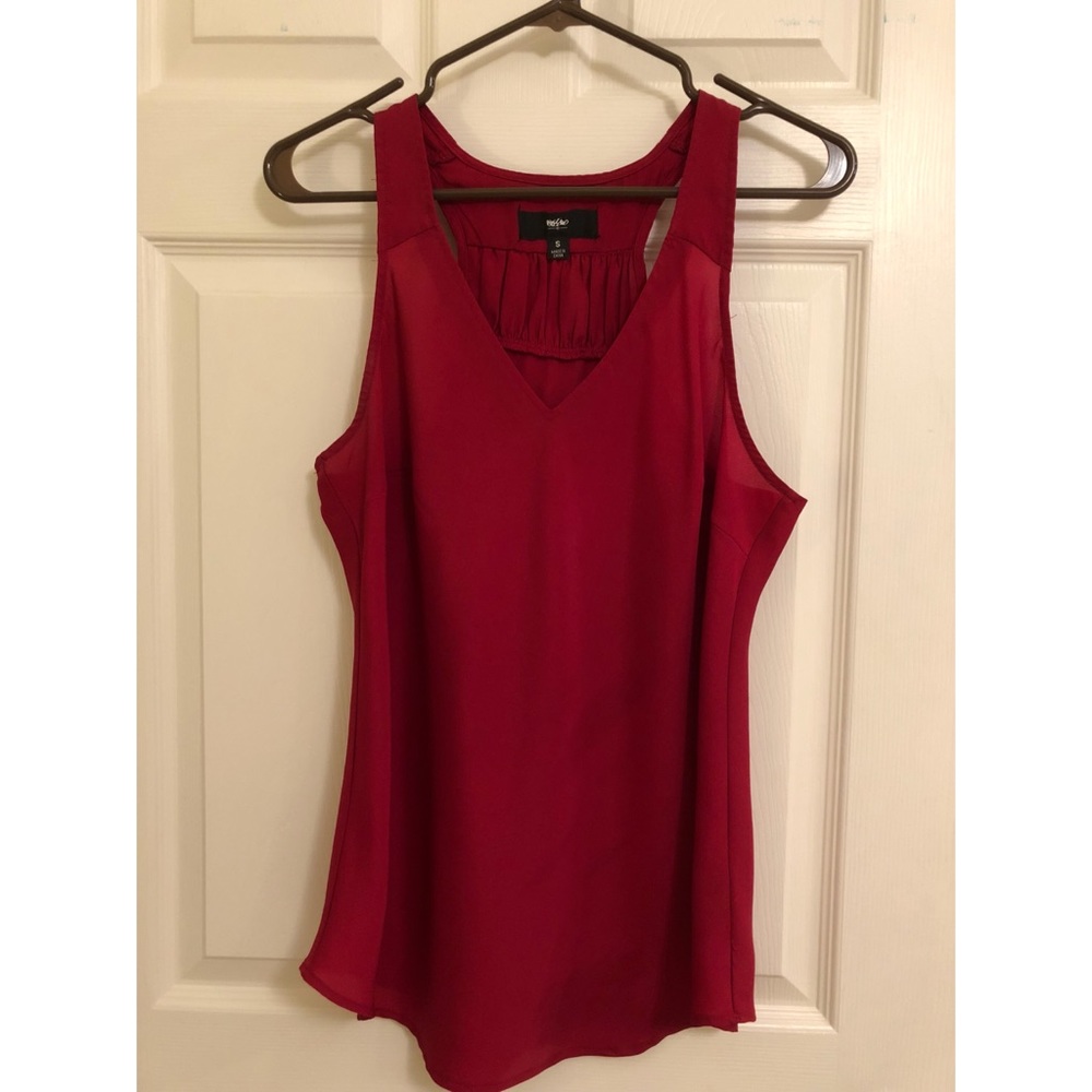 Chiffon v-neck tank top blouse